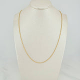 Cadena Militar 5.5gr / 61cm-62.3cm / 1.47mm Oro Amarillo +3 18K $