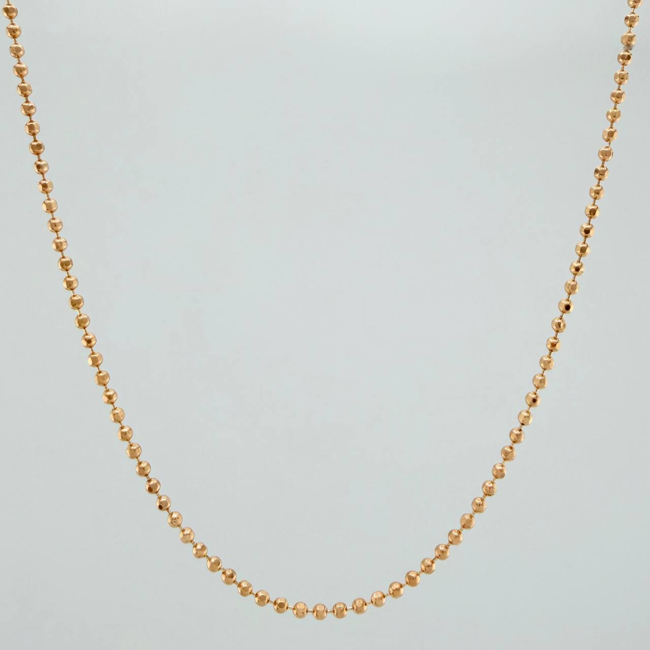 Cadena Militar 5.05gr / 61.5cm / 1.44mm Oro Rosa +3 18K $