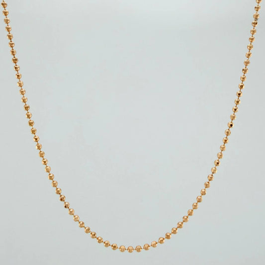 Cadena Militar 5.05gr / 61.5cm / 1.44mm Oro Rosa +3 18K $