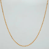 Cadena Militar 5.05gr / 61.5cm / 1.44mm Oro Rosa +3 18K $