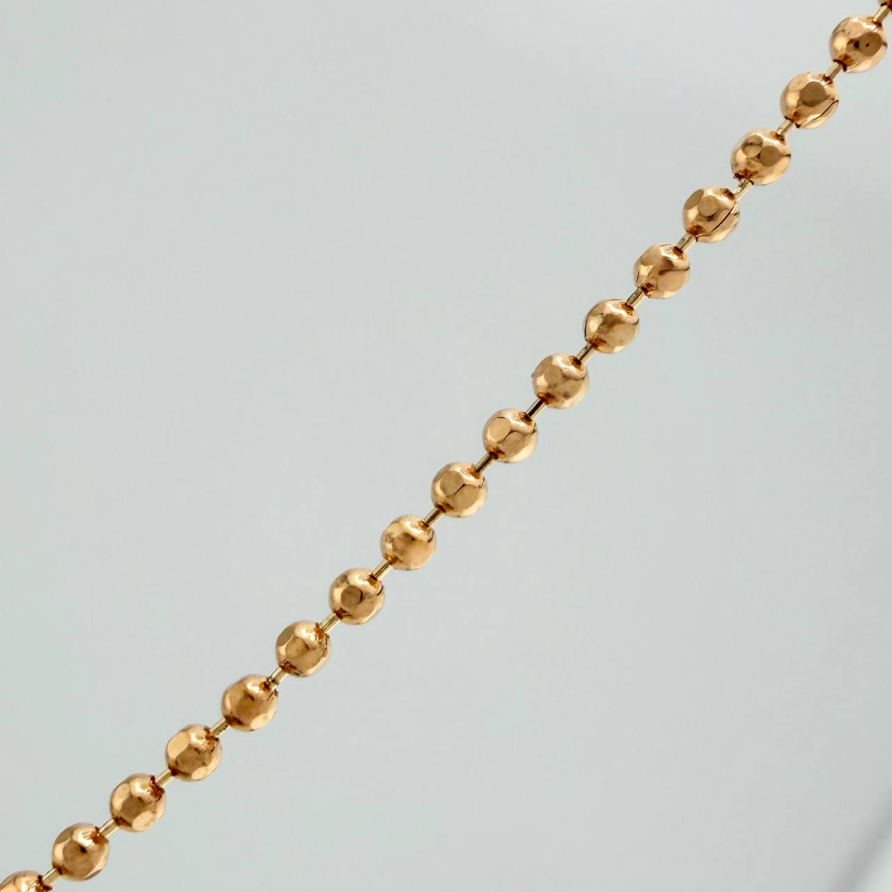 Cadena Militar 5.05gr / 61.5cm / 1.44mm Oro Rosa +3 18K $