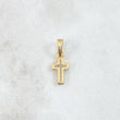 Dije Cruz 0.85gr / 1.8cm / Lisa Oro Amarillo 18K