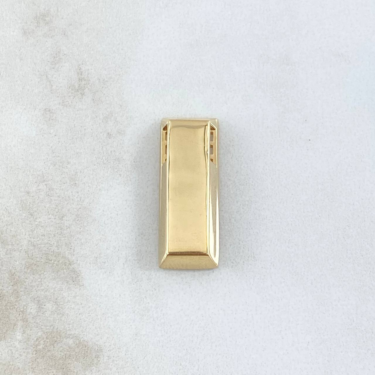 Dije Lingote 5.35gr / 2.5cm / Liso Oro Amarillo 18K