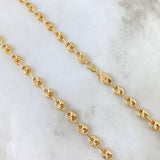 Cadena GC 15.4gr / 60cm / 5.3mm Diamantada Oro Amarillo 18K ©