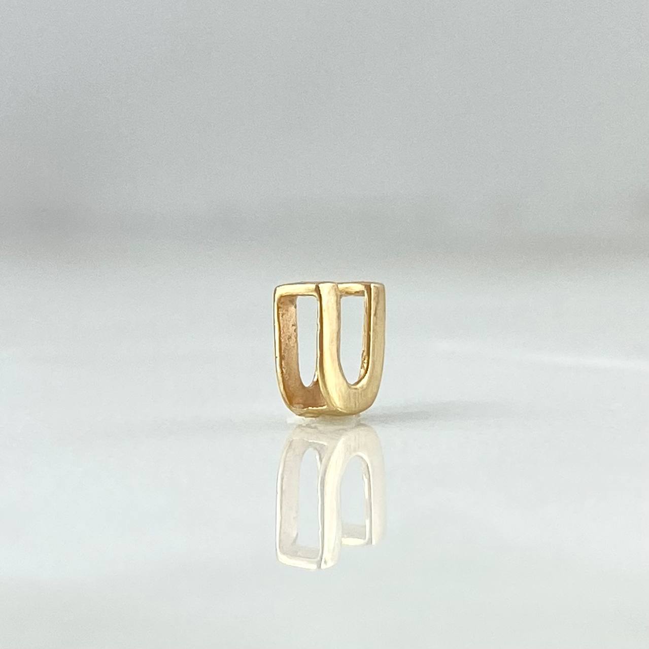 Herraje Letra U 0.3g / 0.6cm Oro Amarillo 18K