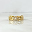 Anillo Corazones 2.2gr / T5 3/4 / Circones blancos Oro Amarillo