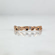 Anillo Laurel 1.1gr T6 Circones Negros Blancos Oro Rosa