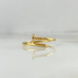 Anillo Clavo 2.45gr / T9 / Oro Amarillo