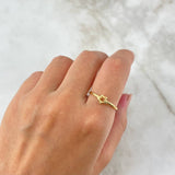 Anillo Estrella 1.35gr / T8 1/4 / Oro Amarillo *