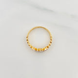 Anillo Corona Corazones 2.7 g / T7 Dos Oros Amarillo Blanco 18K