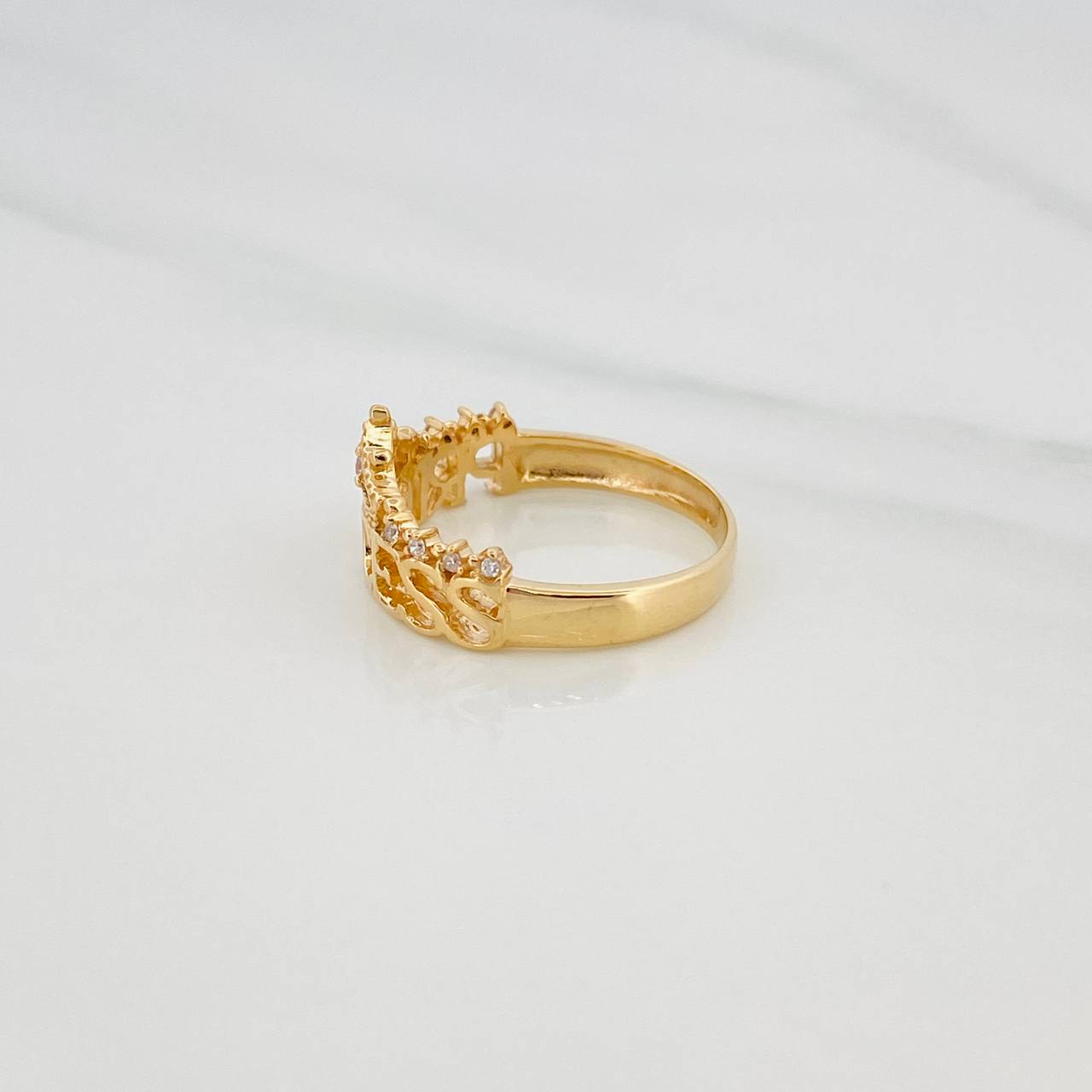 Anillo Corona Princess 3 g / T6 1/2 Oro Amarillo 18K