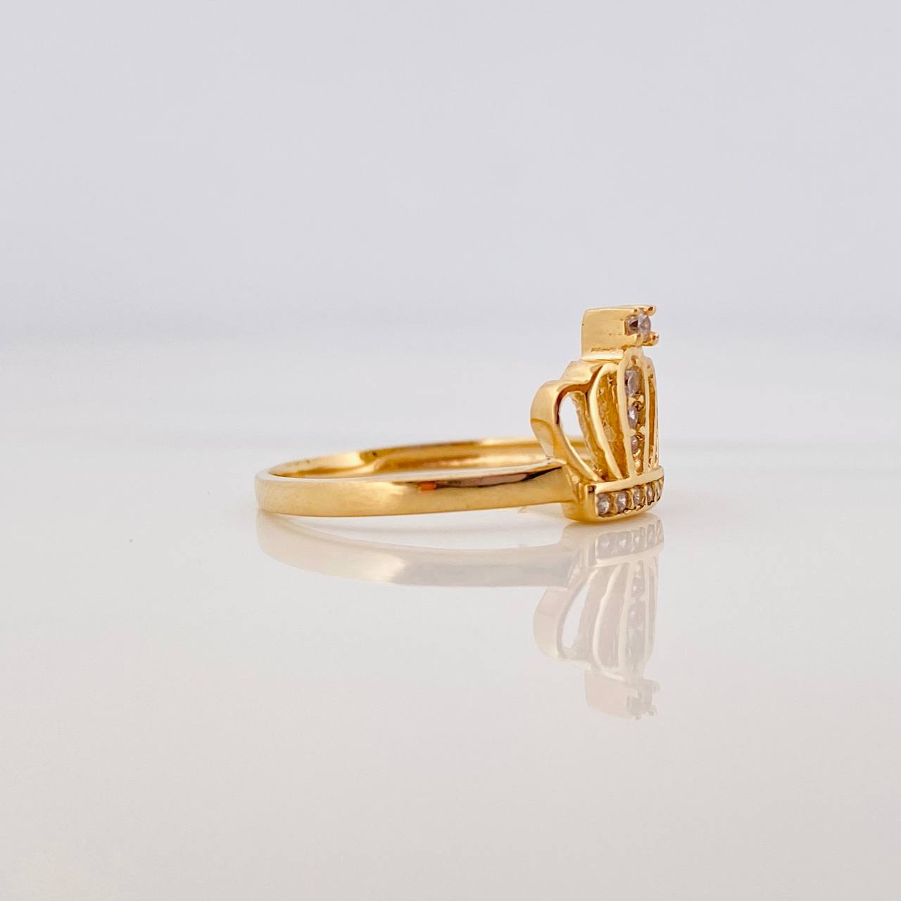 Anillo Corona Real 1.9 g / T6 1/4 Oro Amarillo 18K