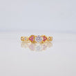 Anillo Solitario Corazones 2.25 g / T6 Oro Amarillo 18K