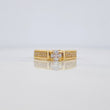 Anillo Solitario Linea Incrustada 4.3 g / T6 1/2 Oro Amarillo 18K