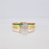 Anillo Solitario Churumbela 2.45 g / T6 Oro Amarillo 18K