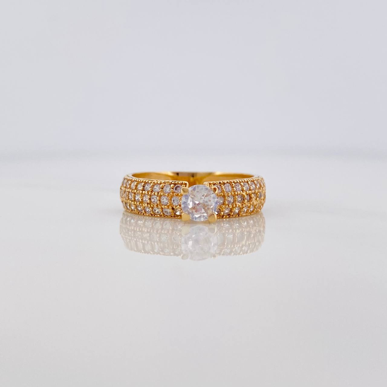 Anillo Solitario Churumbela 3.15 g / T6 3/4 Oro Amarillo 18K