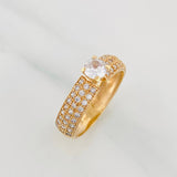 Anillo Solitario Churumbela 3.15 g / T6 3/4 Oro Amarillo 18K