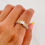 Anillo Solitario Churumbela 3.15 g / T6 3/4 Oro Amarillo 18K