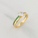 Anillo Solitario Churumbela 2.45 g / T6 Oro Amarillo 18K