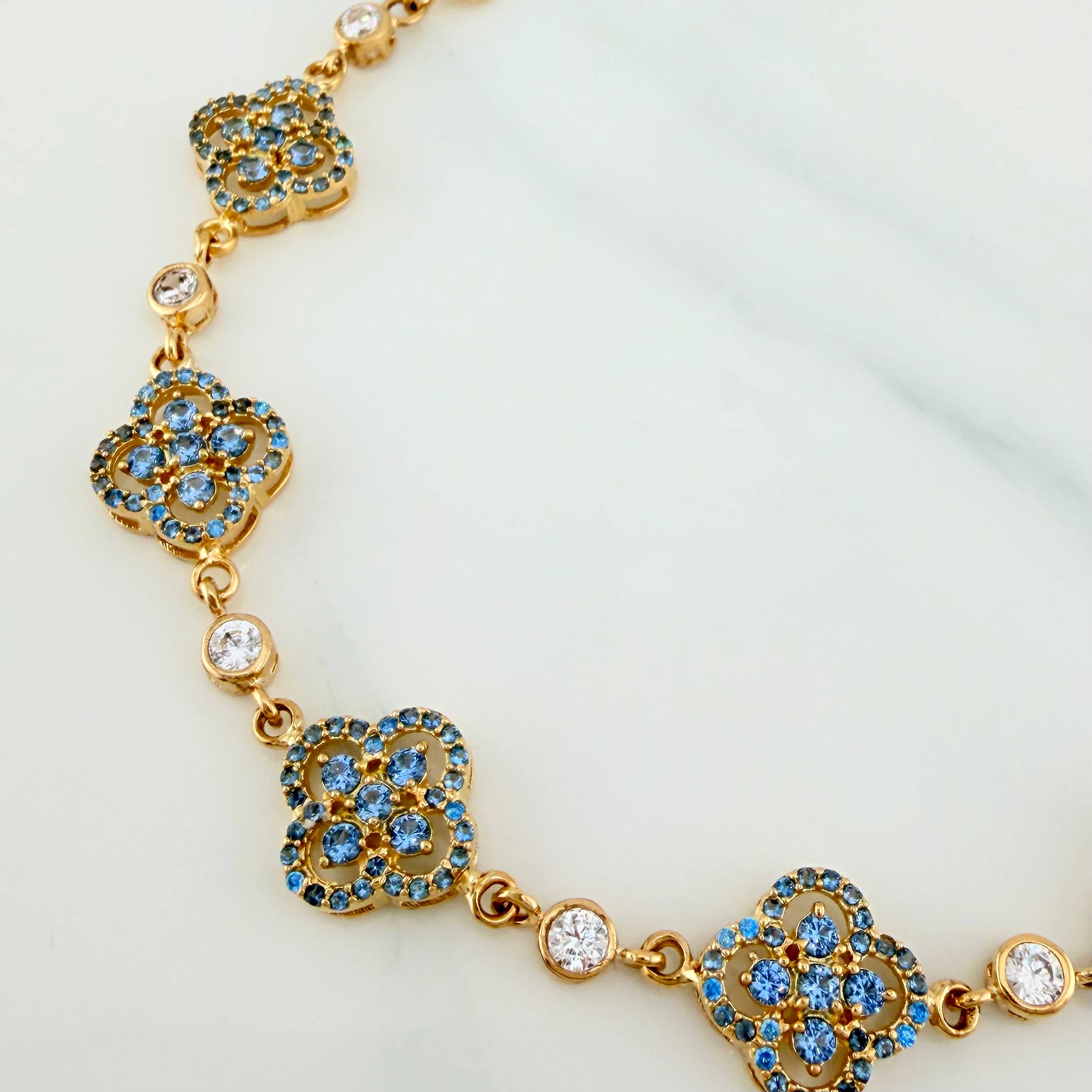 Pulso Trebol 12.7 g / 18.8 cm / 11.4 mm Oro Amarillo 18K