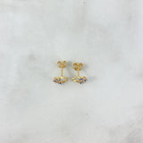 Topos Silueta Corazón 1.25gr / Circones Azules-Lilas Oro Amarillo