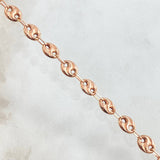 Pulso GC 4gr / 19.5cm / 6.1mm Curvas Rayadas Oro Rosa 18K ©