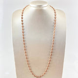 Cadena GC 13.15gr / 70cm / 6.1mm Curvas Rayadas Oro Rosa 18K ©