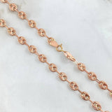 Cadena GC 10.65gr / 60cm / 5.5mm Diamantada Oro Rosa 18K ©