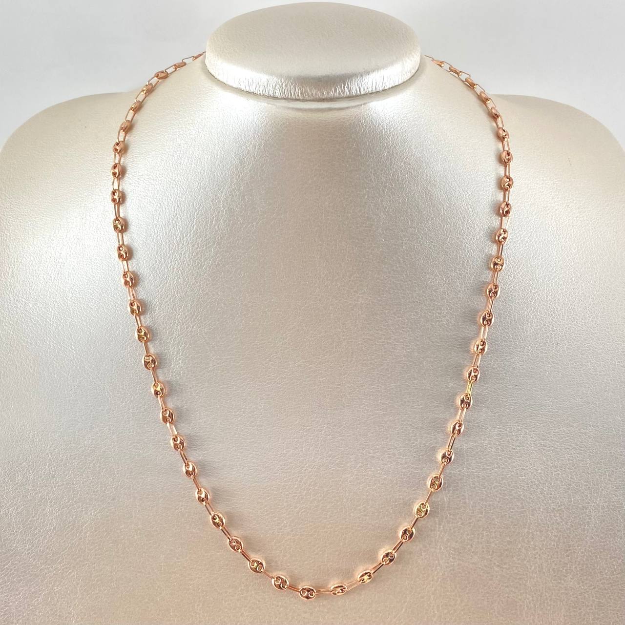 Cadena GC 6gr / 50cm / 4.1mm Lisa Oro Rosa 18K