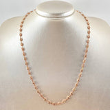 Cadena GC 6gr / 50cm / 4.1mm Lisa Oro Rosa 18K