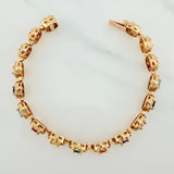 Pulso Halo Tennis 18.5gr / 15.7cm / 7.9mm Oro Amarillo 18K $