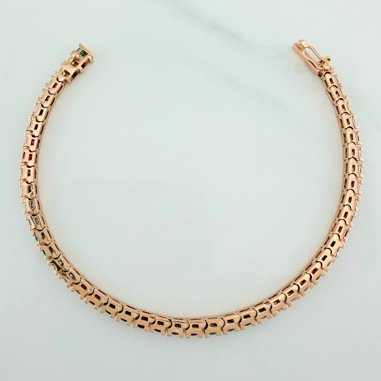 Pulso Tennis 13gr / 16.7cm / 3.5mm Oro Rosa 18K $
