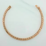 Pulso Tennis 13gr / 16.7cm / 3.5mm Oro Rosa 18K $