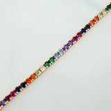 Pulso Tennis 13gr / 16.7cm / 3.5mm Oro Rosa 18K $