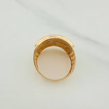 Anillo Placa Circulos 6.65gr / T7 1/4 / Oro Amarillo 18K