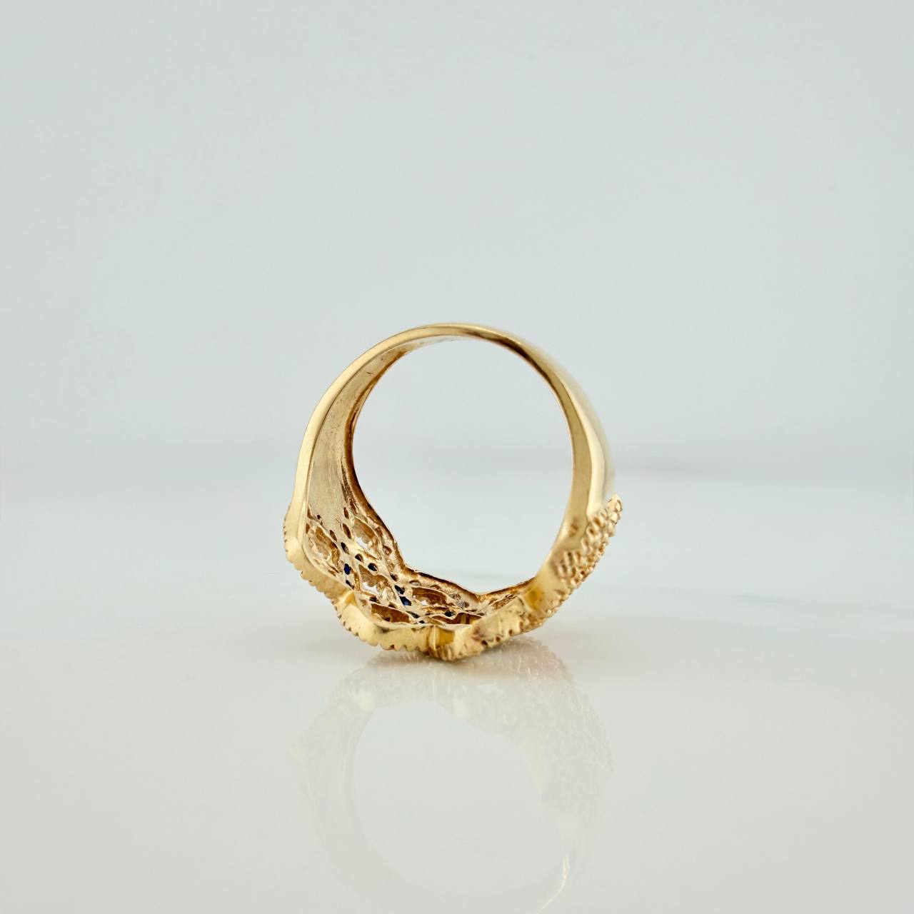 Anillo Lineas Cruzadas 5.2gr / T6 1/2 / Oro Amarillo 18K