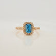 Anillo Halo Marquesina 2.75gr / T7 / Oro Amarillo 18K $