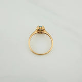 Anillo Halo Marquesina 2.75gr / T7 / Oro Amarillo 18K $