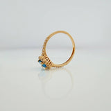 Anillo Halo Marquesina 2.75gr / T7 / Oro Amarillo 18K $