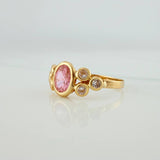 Anillo Ovalo Burbujas 1.4gr / T7 / Oro Amarillo 18K $