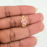 Anillo Ovalo Burbujas 1.4gr / T7 / Oro Amarillo 18K $