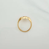 Anillo Halo Gota 2.35gr / T5 3/4 / Oro Amarillo 18K