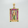 Dije Virgen Guadalupe 7.15gr / 3.6cm / Dos Oros Amarillo Blanco 18K