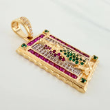 Dije Virgen Guadalupe 7.15gr / 3.6cm / Dos Oros Amarillo Blanco 18K