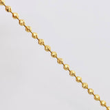 Pulso Militar Diamantado 5.2gr / 18cm / 3.3mm Oro Amarillo 18K *