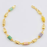 Pulso rustico 4.65gr / 18cm / 5.2mm Oro Amarillo 18K *