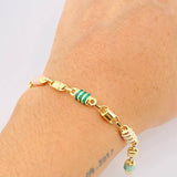 Pulso rustico 4.65gr / 18cm / 5.2mm Oro Amarillo 18K *