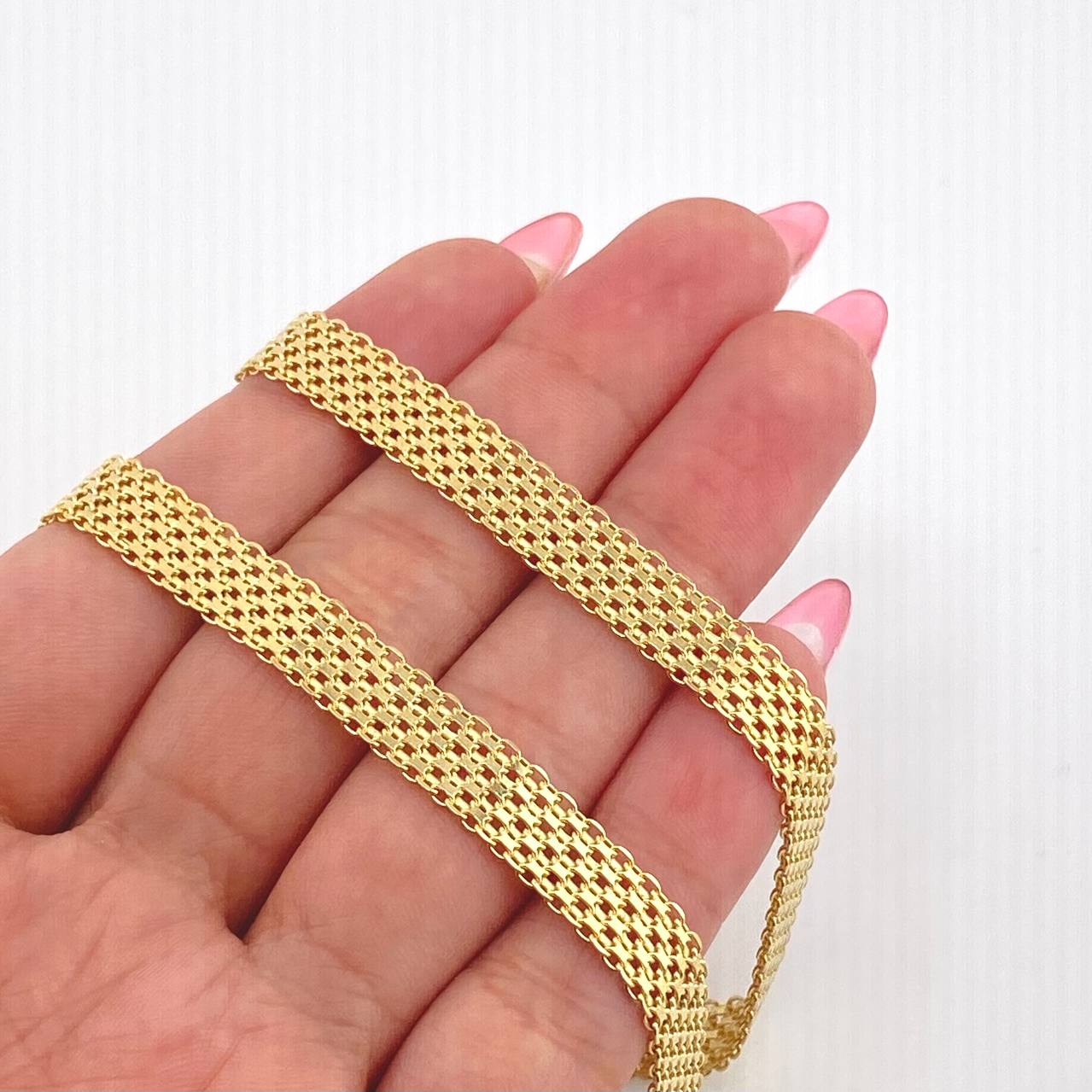 Cadena China 27.05gr / 60cm / 7.5mm Oro Amarillo +1 18K *