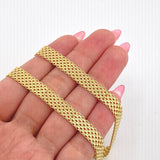 Cadena China 27.05gr / 60cm / 7.5mm Oro Amarillo +1 18K *