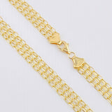 Cadena China 10gr / 60cm / 6mm Oro Amarillo +1 18K *
